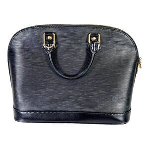 Louis Vuitton Alma PM Noir Epi Leather Black Tote Bag